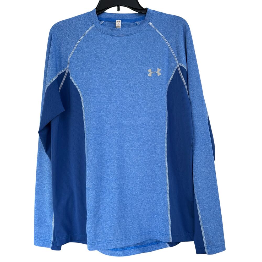 Under Armour Mens Medium Cool Switch Trail Shirt Long Sleeve Loose Fit HeatGear